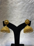 Jhumka earrings 5mg gold polish